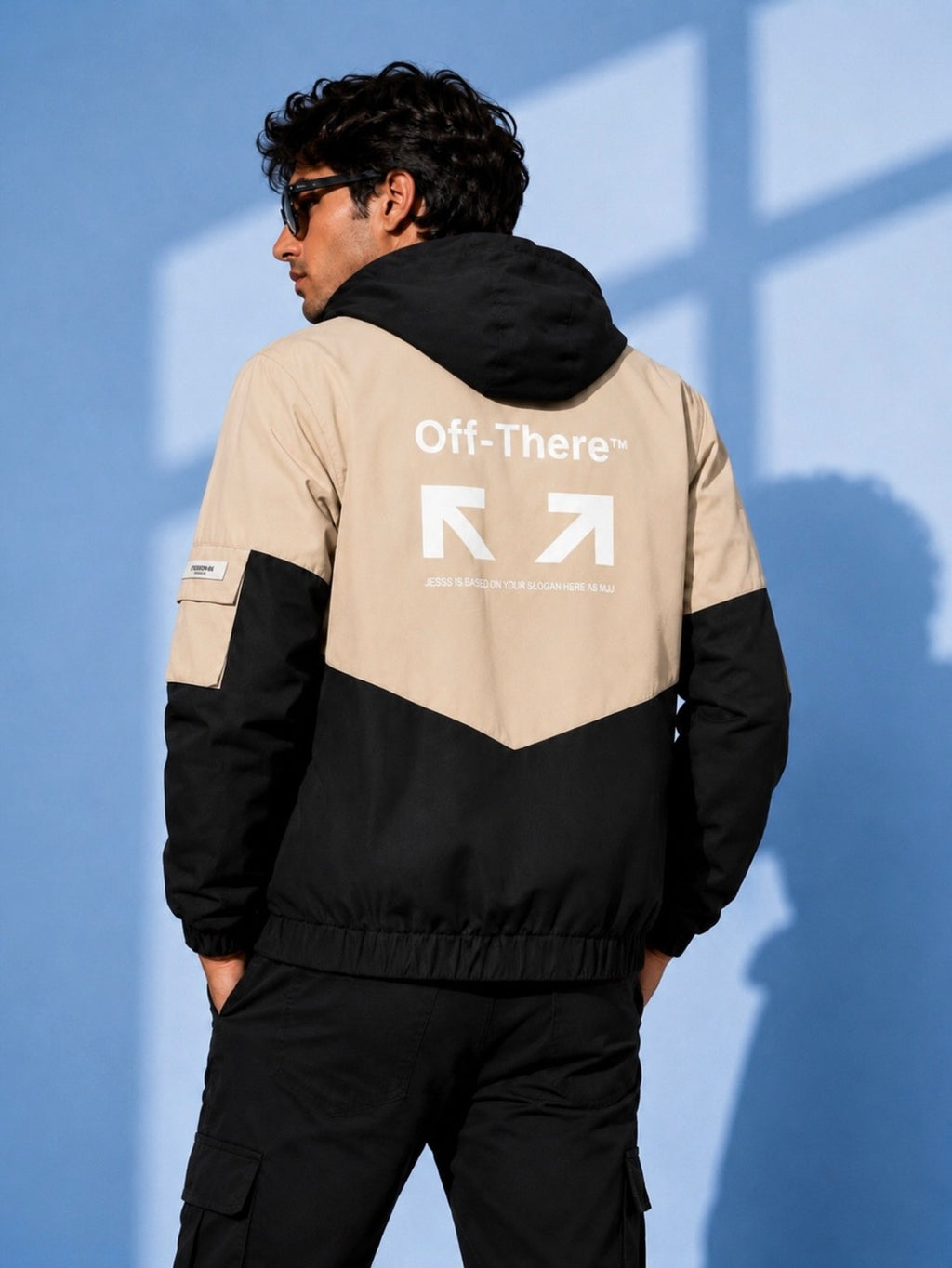 ZYRONA Men Colorblock Casual Jacket