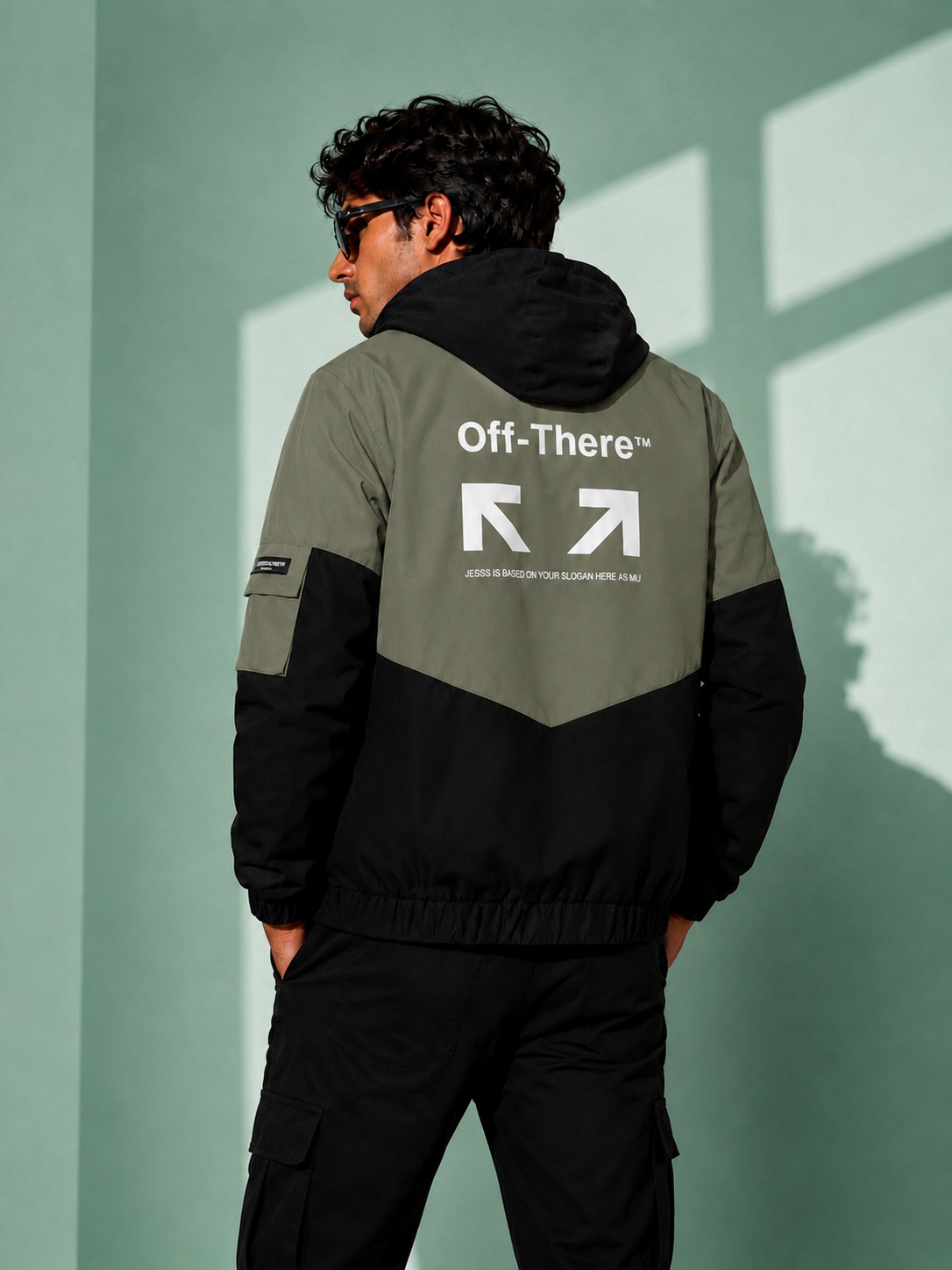 ZYRONA Men Colorblock Casual Jacket