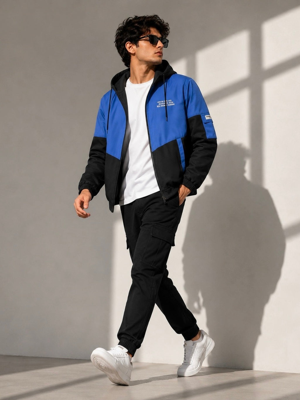 ZYRONA Men Colorblock Casual Jacket