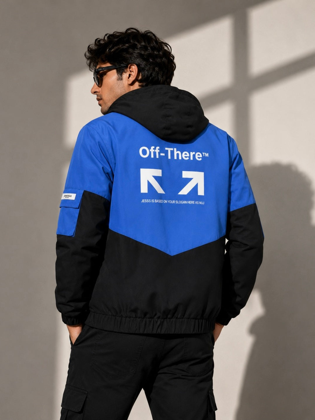 ZYRONA Men Colorblock Casual Jacket