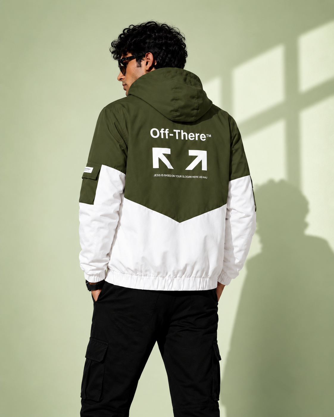 ZYRONA Men Colorblock Casual Jacket