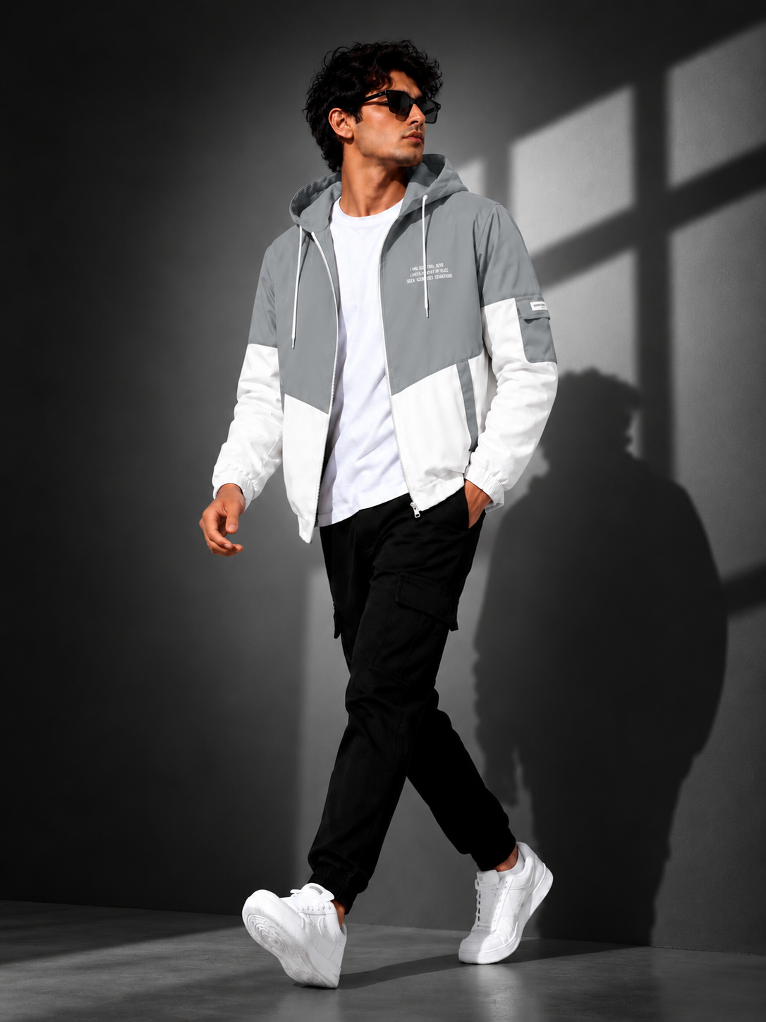 ZYRONA Men Colorblock Casual Jacket