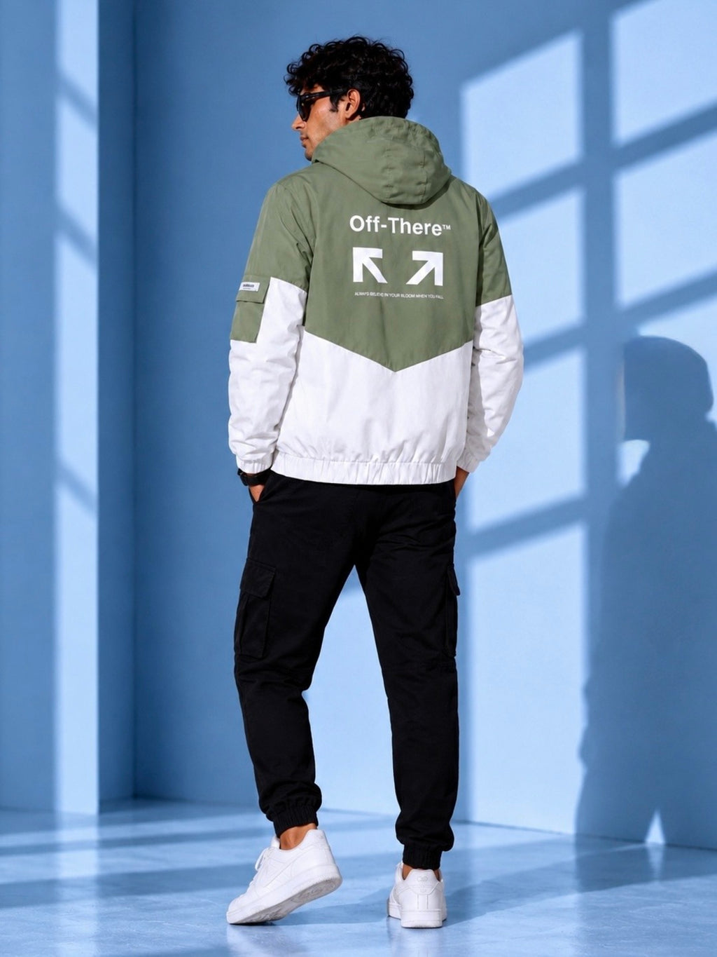 ZYRONA Men Colorblock Casual Jacket