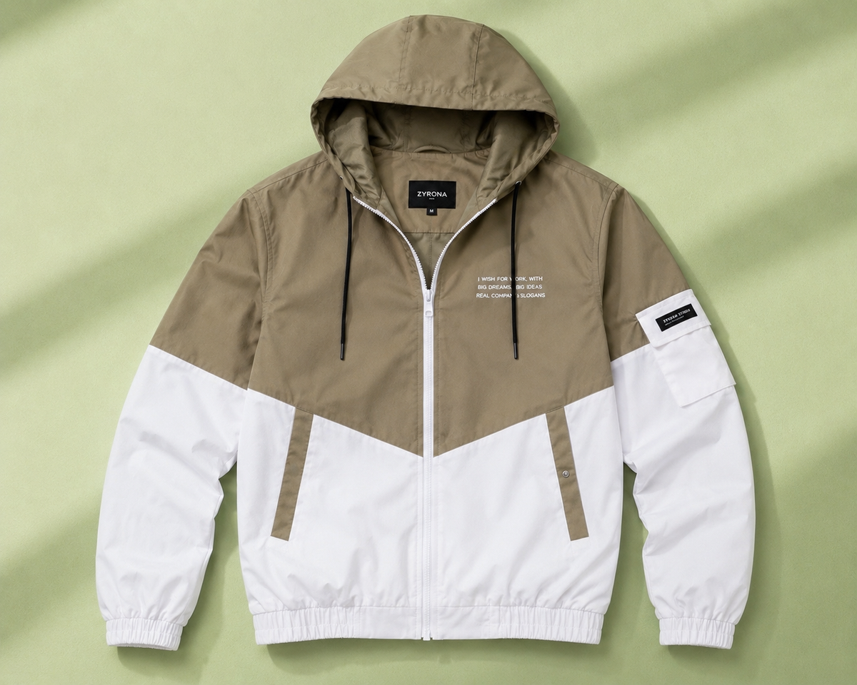 ZYRONA Men Colorblock Casual Jacket