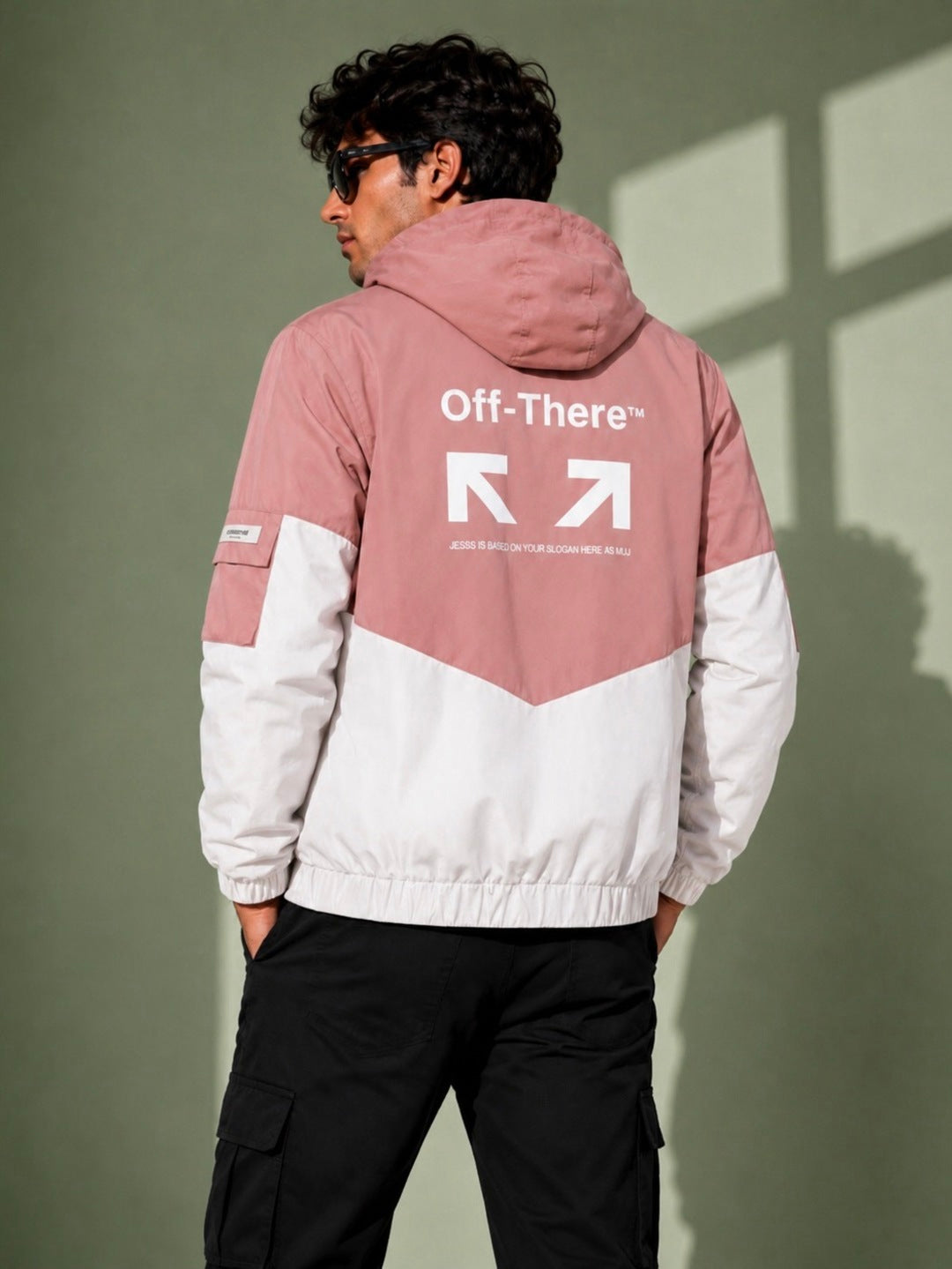 ZYRONA Men Colorblock Casual Jacket