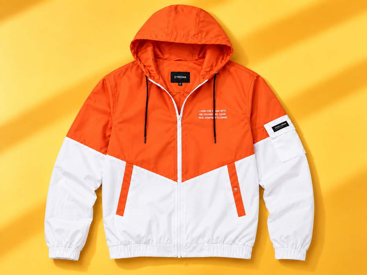 ZYRONA Men Colorblock Casual Jacket