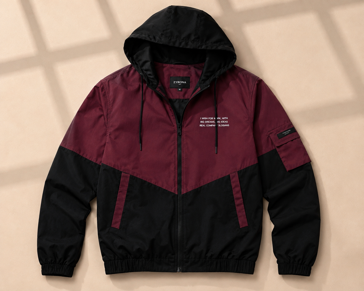 ZYRONA Men Colorblock Casual Jacket