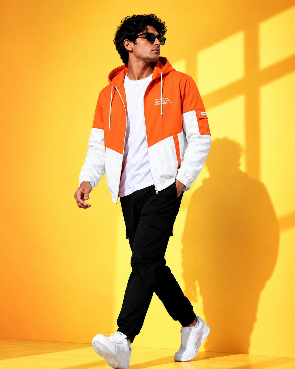 ZYRONA Men Colorblock Casual Jacket