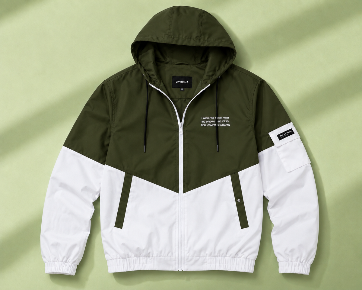 ZYRONA Men Colorblock Casual Jacket