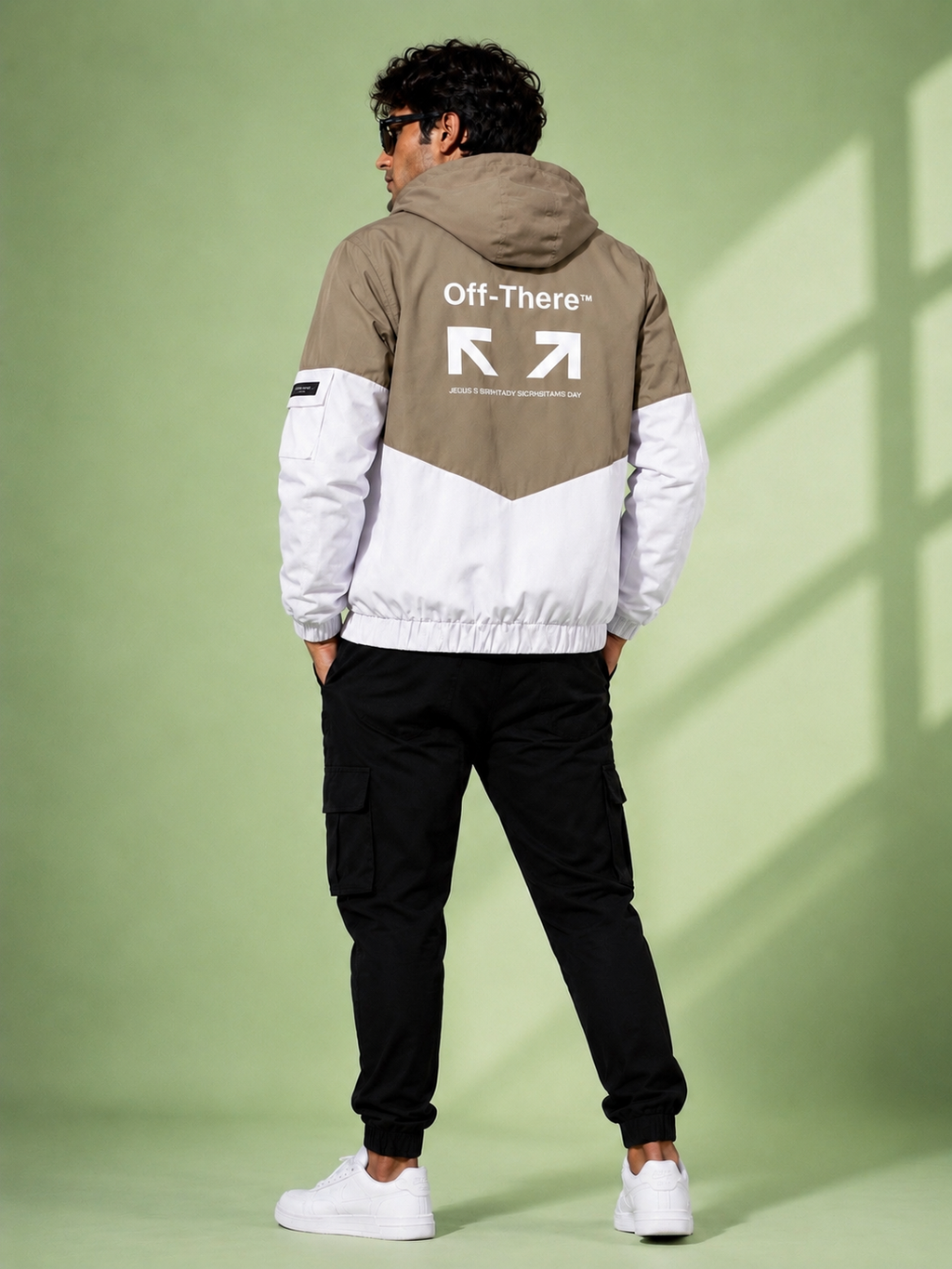 ZYRONA Men Colorblock Casual Jacket