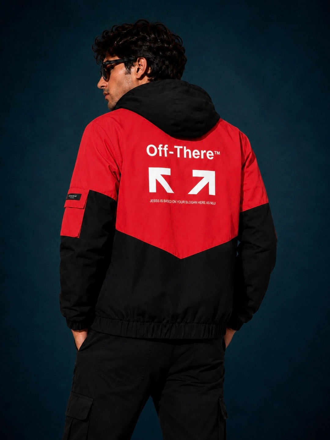 ZYRONA Men Colorblock Casual Jacket