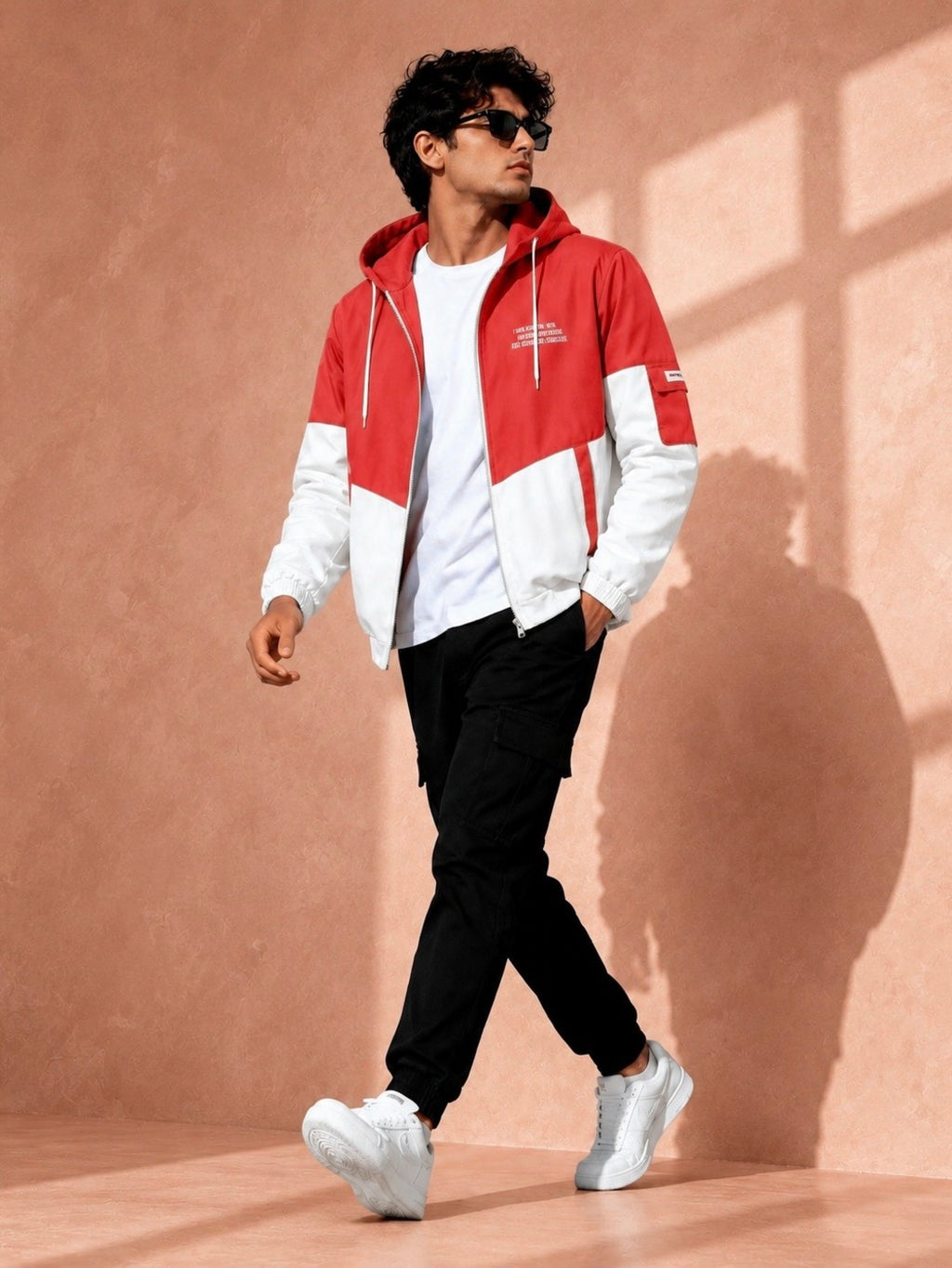 ZYRONA Men Colorblock Casual Jacket