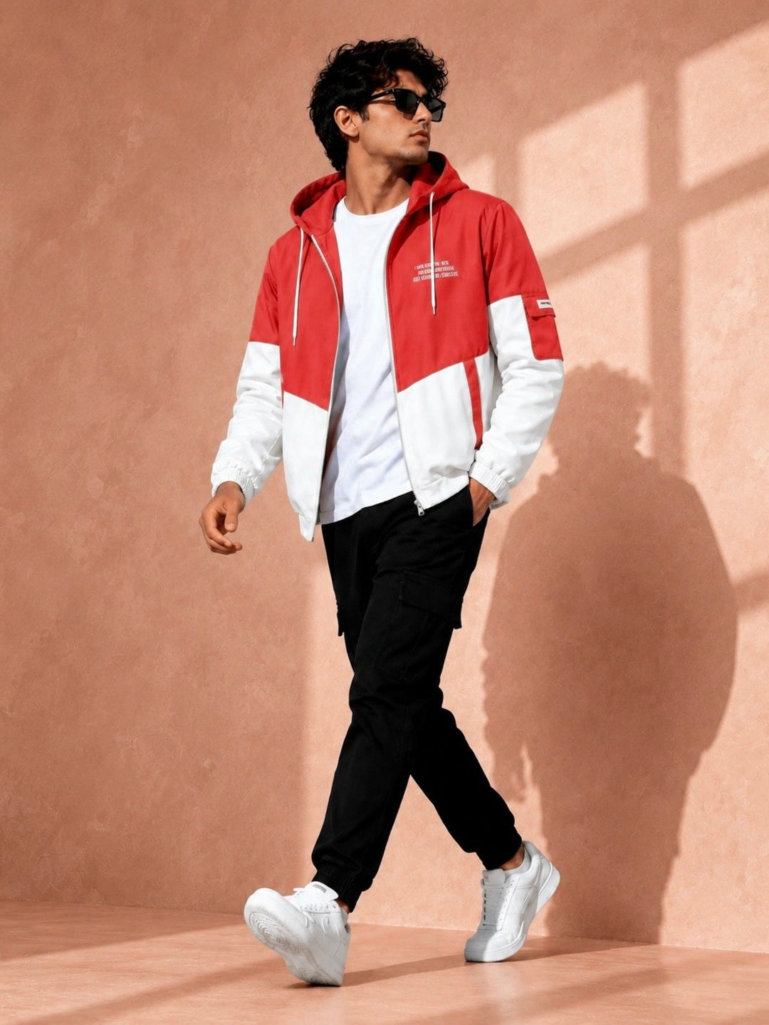ZYRONA Men Colorblock Casual Jacket