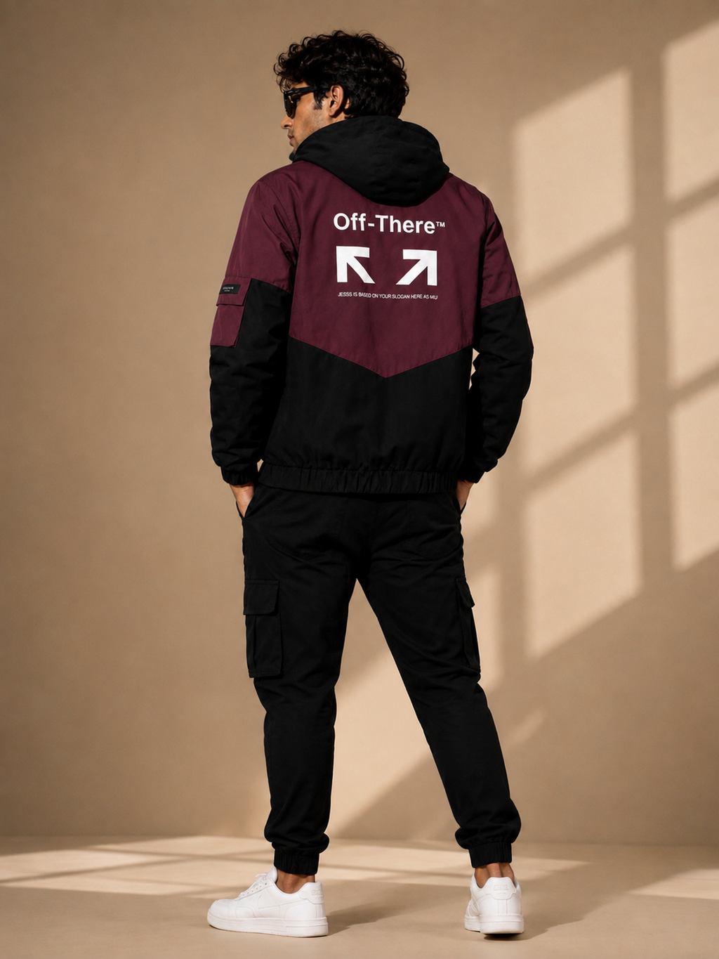 ZYRONA Men Colorblock Casual Jacket