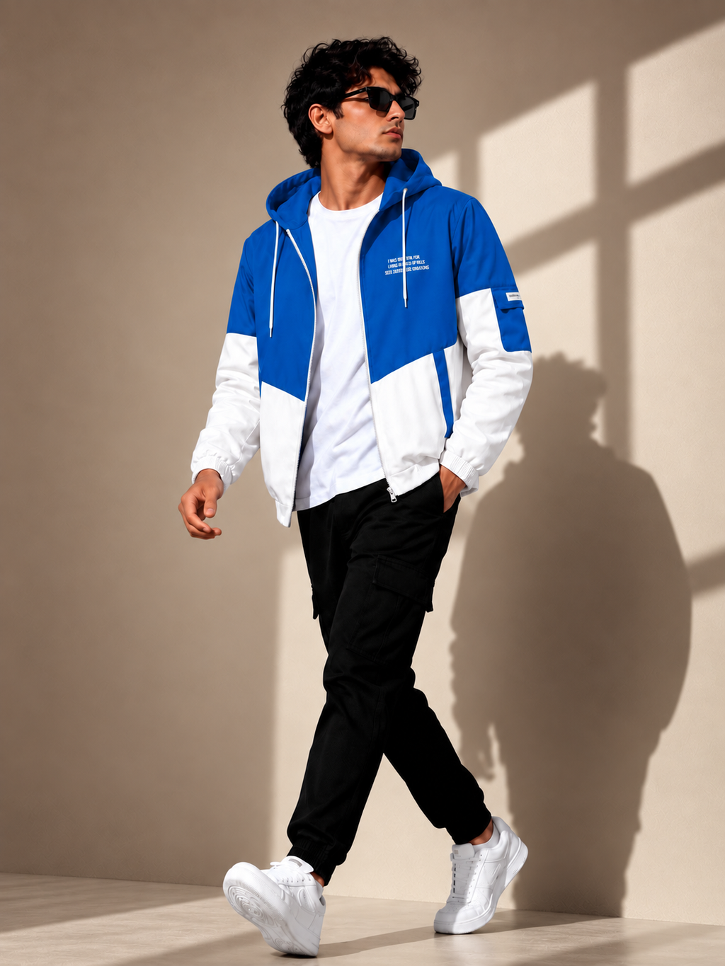 ZYRONA Men Colorblock Casual Jacket