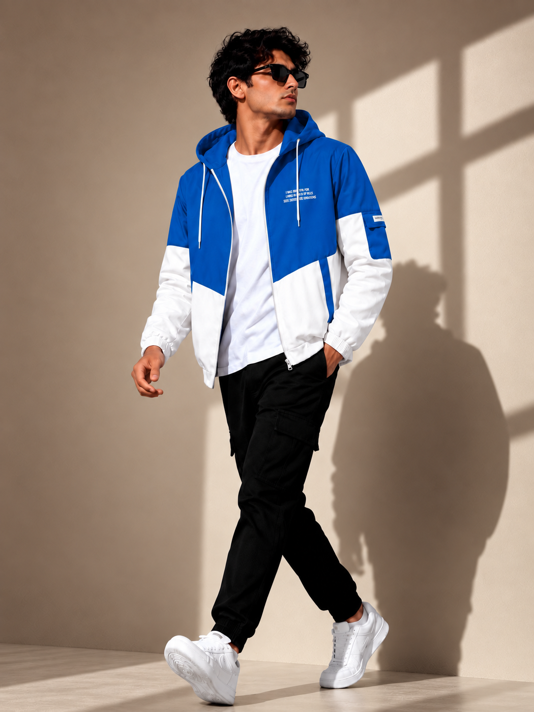 ZYRONA Men Colorblock Casual Jacket