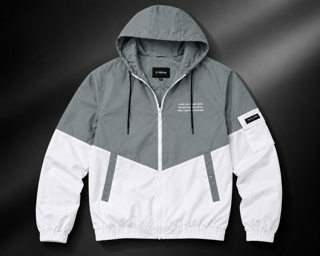 ZYRONA Men Colorblock Casual Jacket