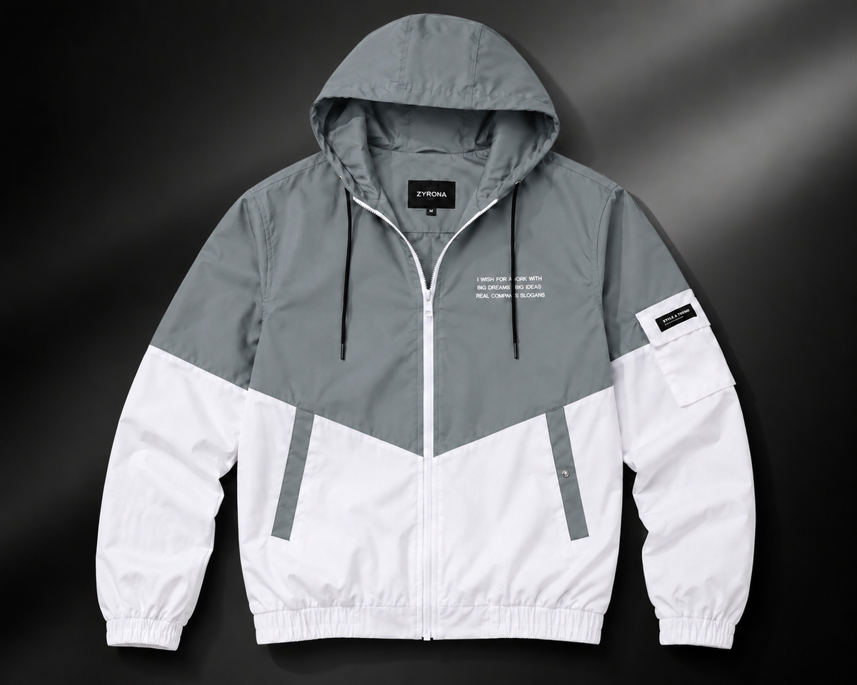 ZYRONA Men Colorblock Casual Jacket