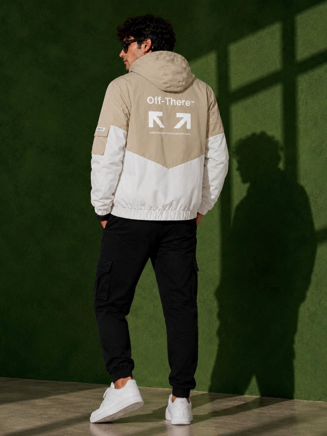 ZYRONA Men Colorblock Casual Jacket