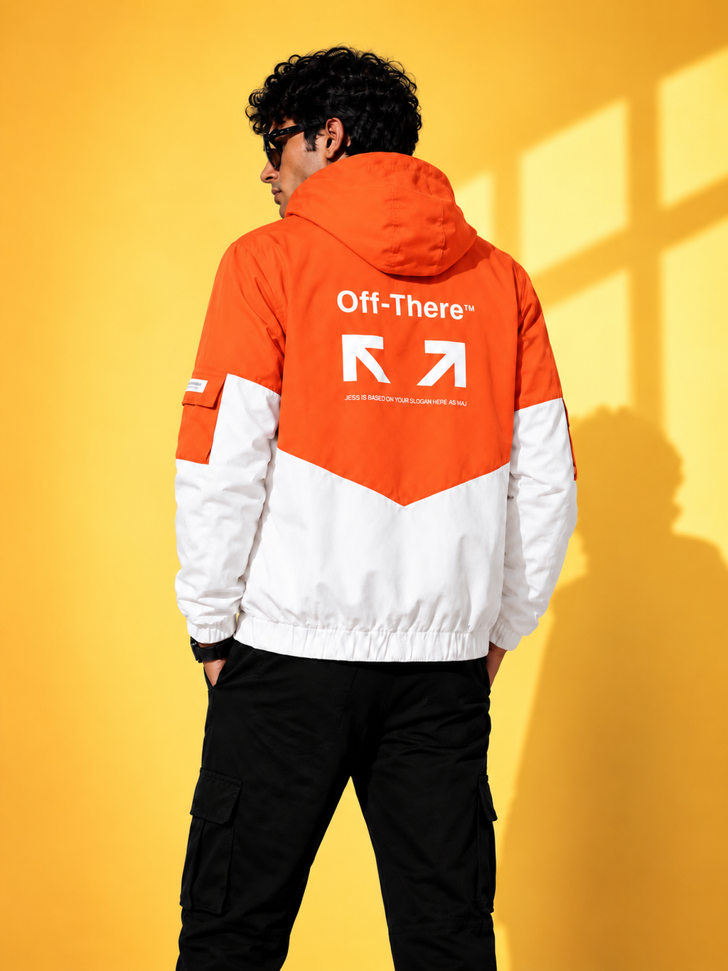 ZYRONA Men Colorblock Casual Jacket