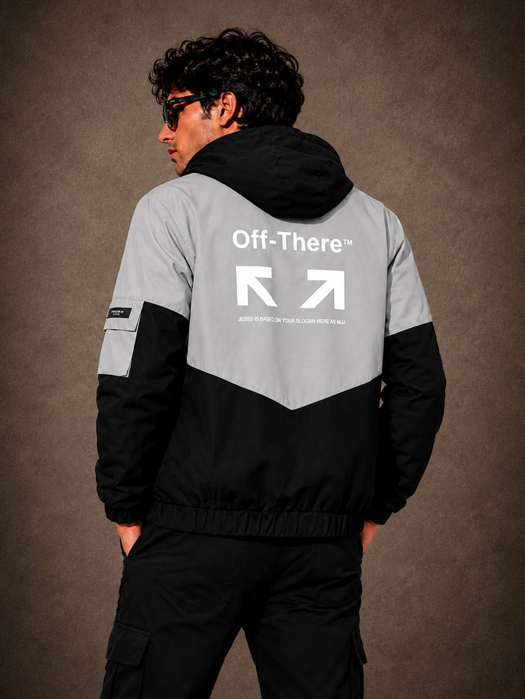 ZYRONA Men Colorblock Casual Jacket