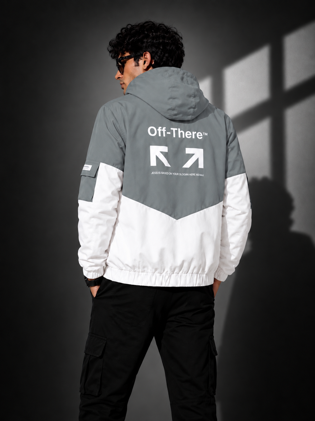 ZYRONA Men Colorblock Casual Jacket