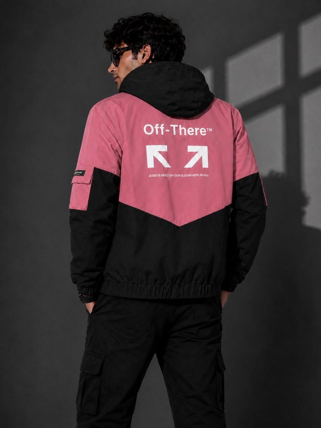 ZYRONA Men Colorblock Casual Jacket