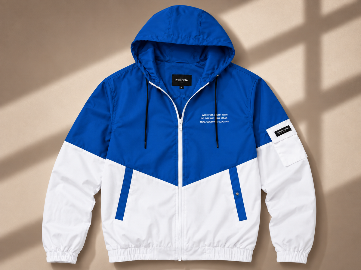 ZYRONA Men Colorblock Casual Jacket