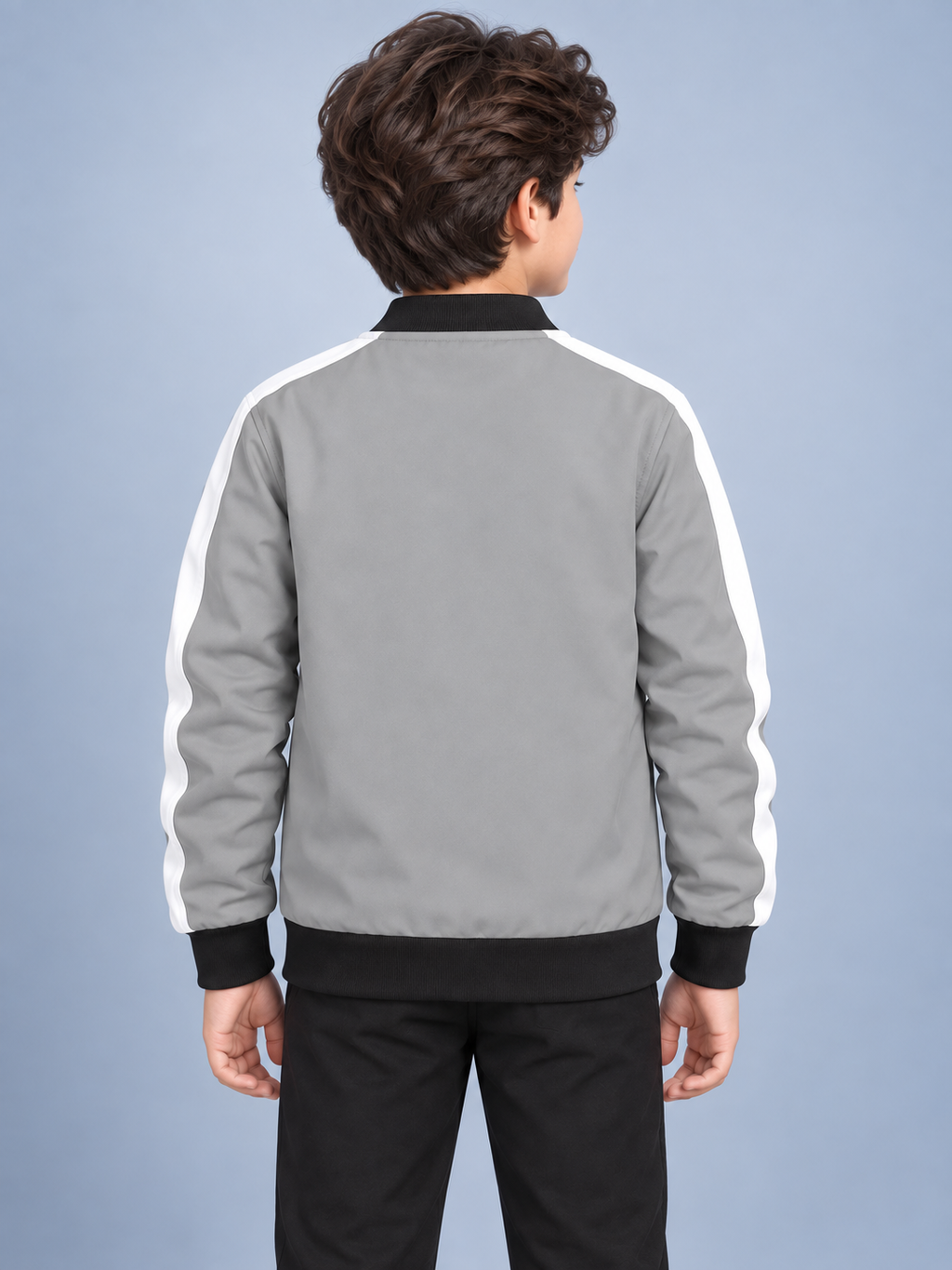 ZYRONA Boys Full-Zip Lightweight Track Jacket with High Collar