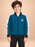 ZYRONA Boys Full-Zip Lightweight Track Jacket with High Collar