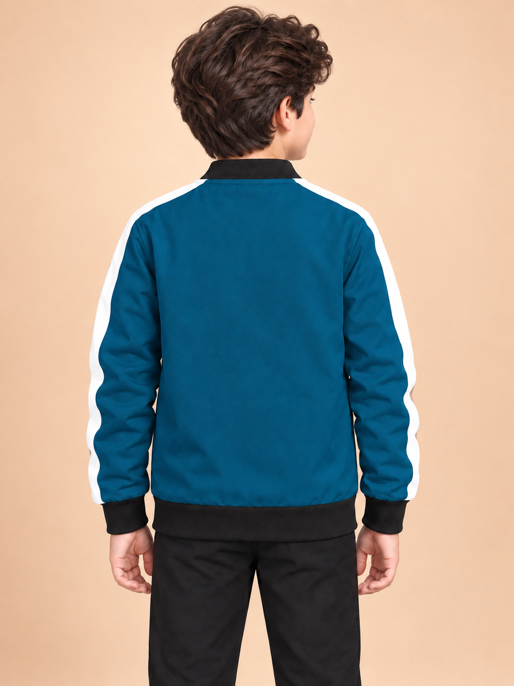 ZYRONA Boys Full-Zip Lightweight Track Jacket with High Collar