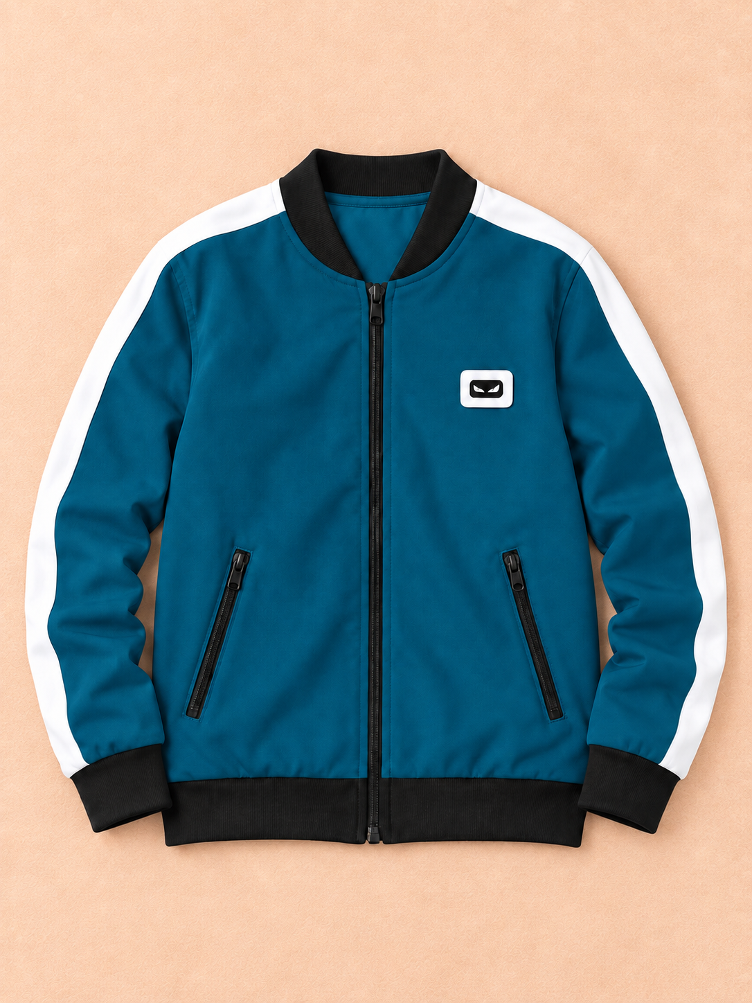 ZYRONA Boys Full-Zip Lightweight Track Jacket with High Collar