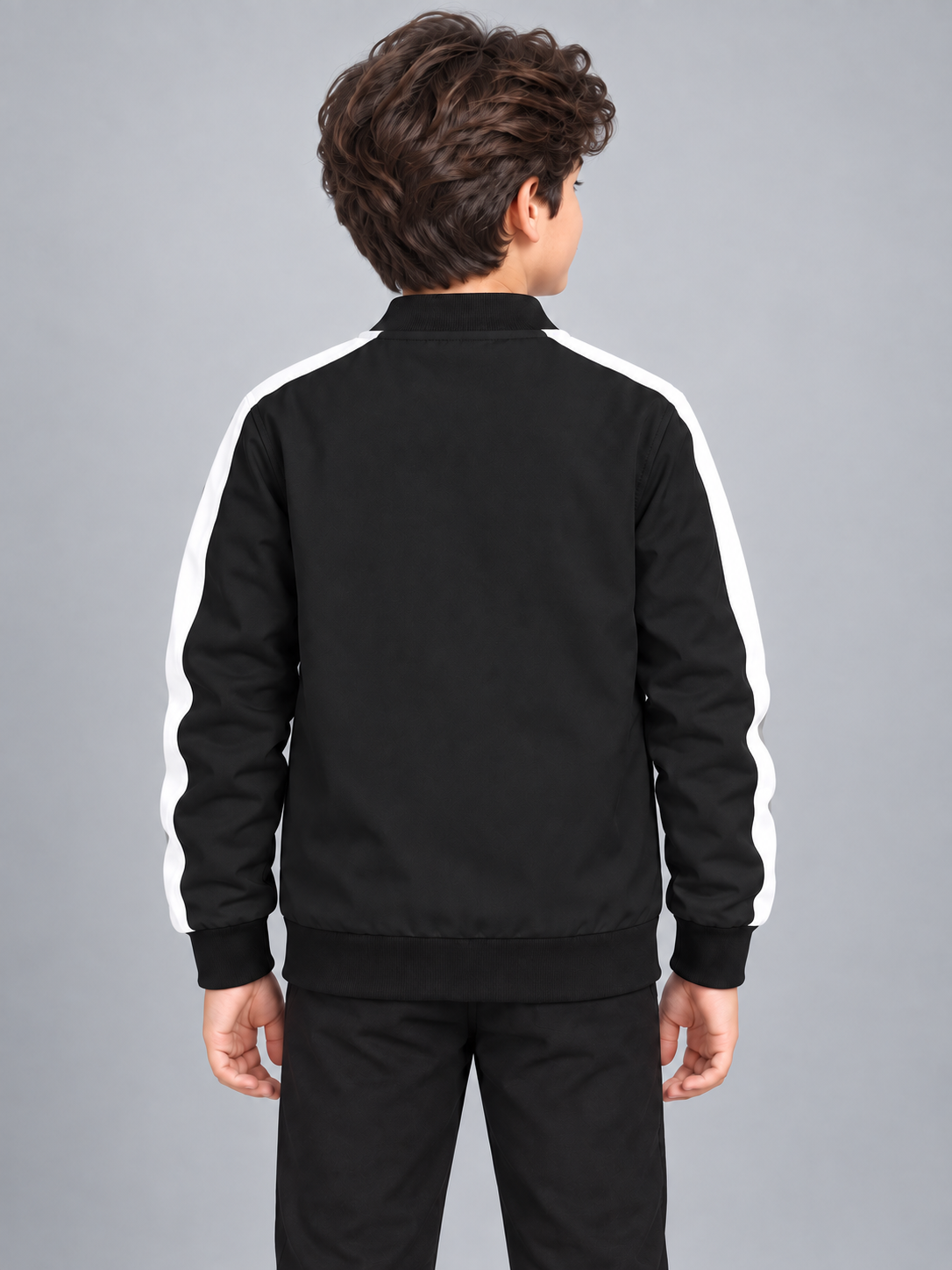 ZYRONA Boys Full-Zip Lightweight Track Jacket with High Collar