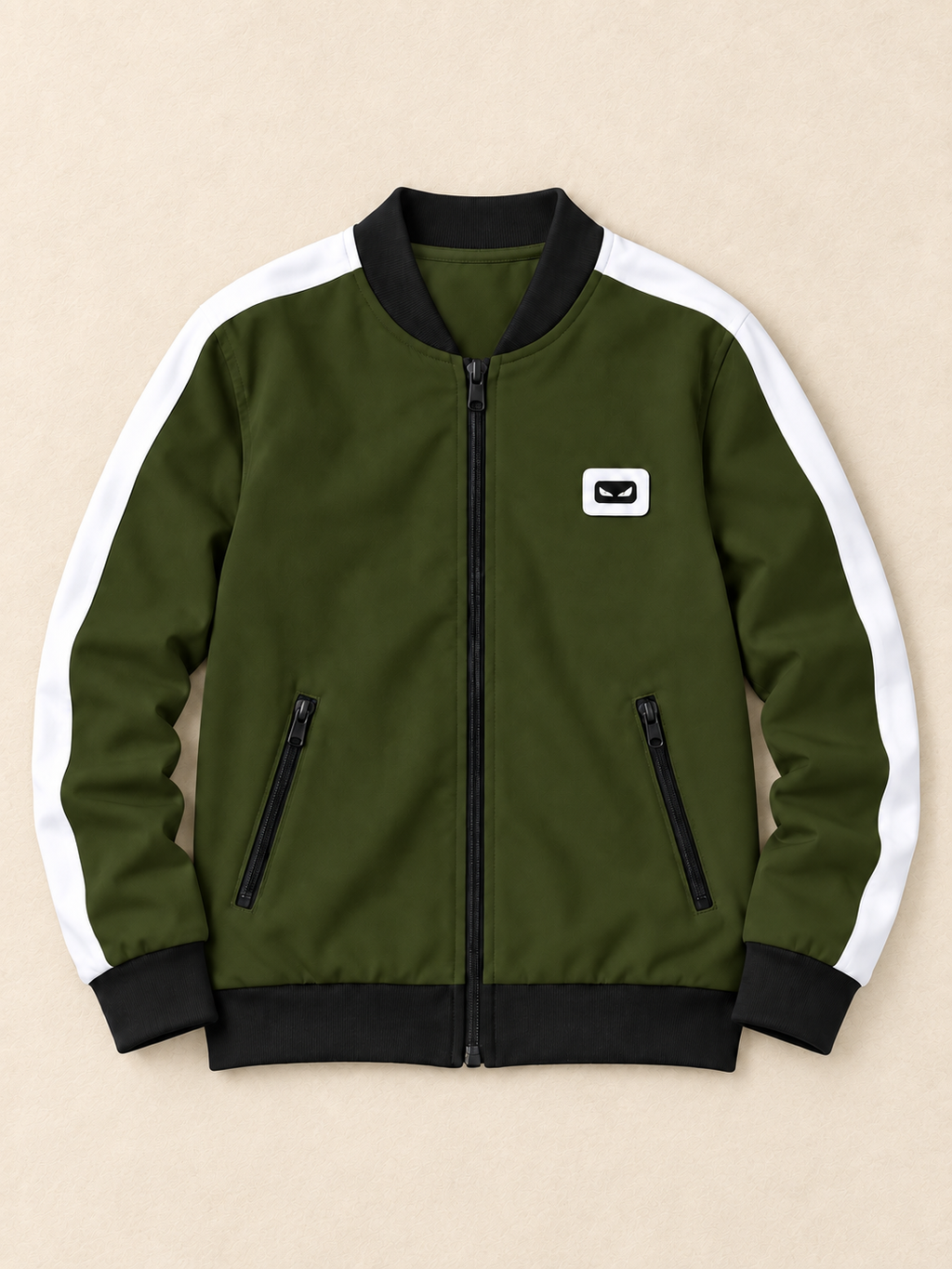 ZYRONA Boys Full-Zip Lightweight Track Jacket with High Collar