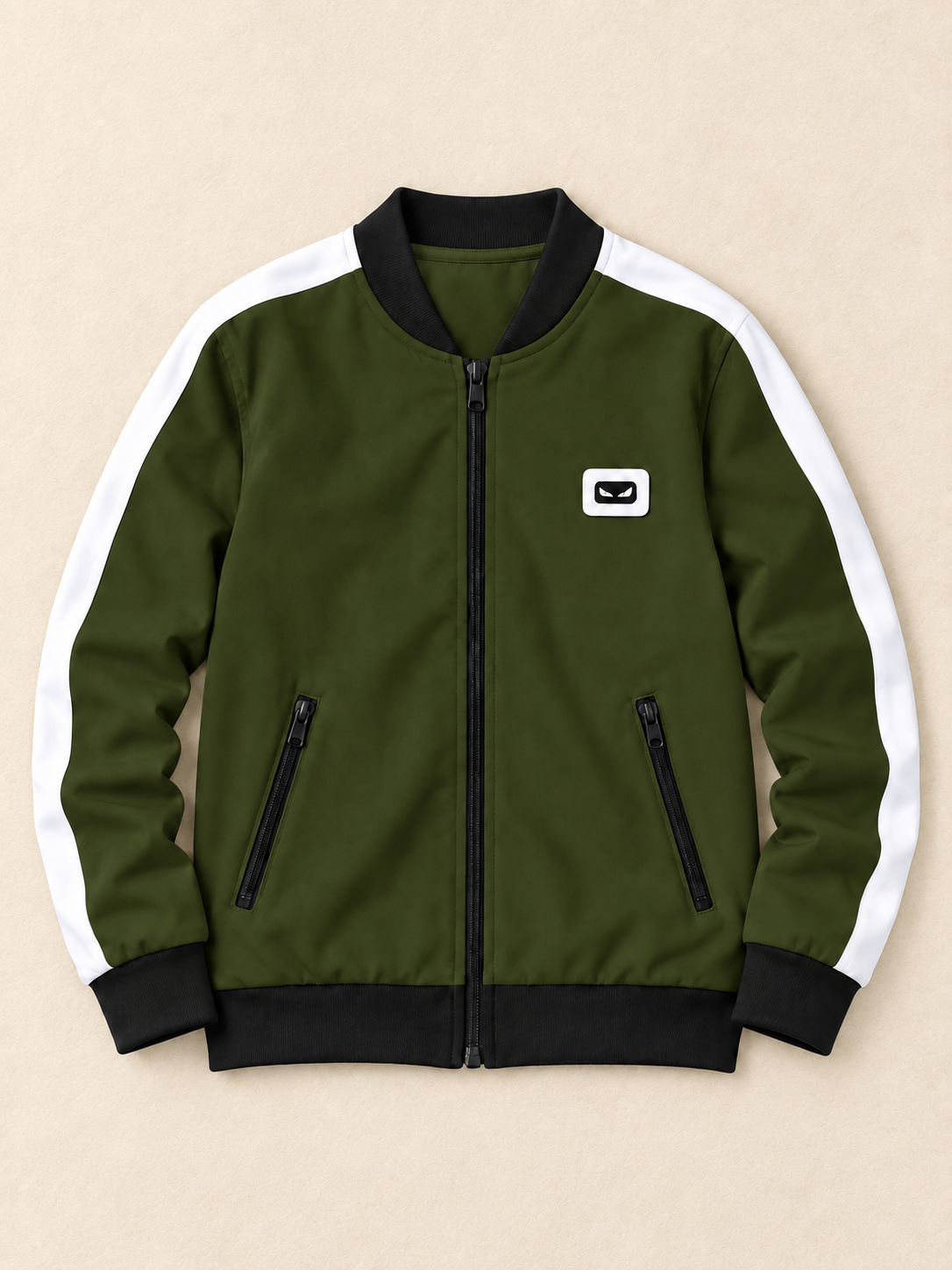 ZYRONA Boys Full-Zip Lightweight Track Jacket with High Collar