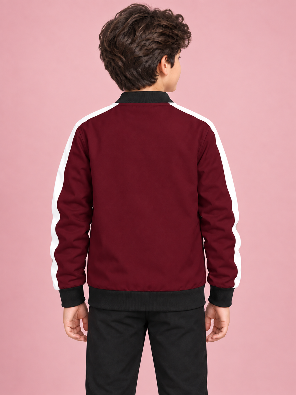 ZYRONA Boys Full-Zip Lightweight Track Jacket with High Collar