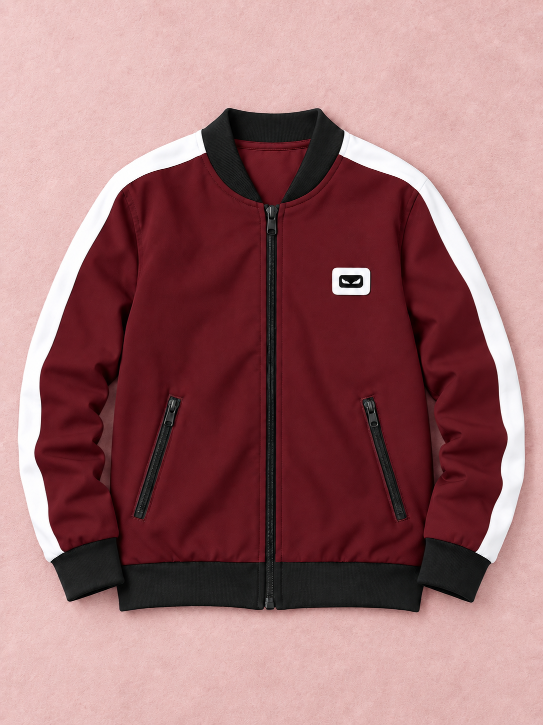 ZYRONA Boys Full-Zip Lightweight Track Jacket with High Collar