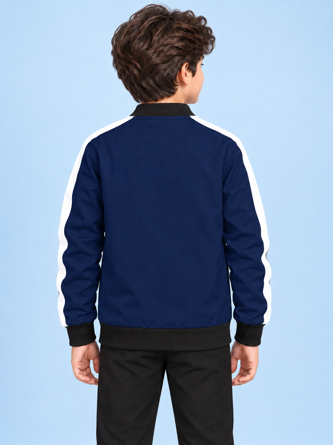 ZYRONA Boys Full-Zip Lightweight Track Jacket with High Collar