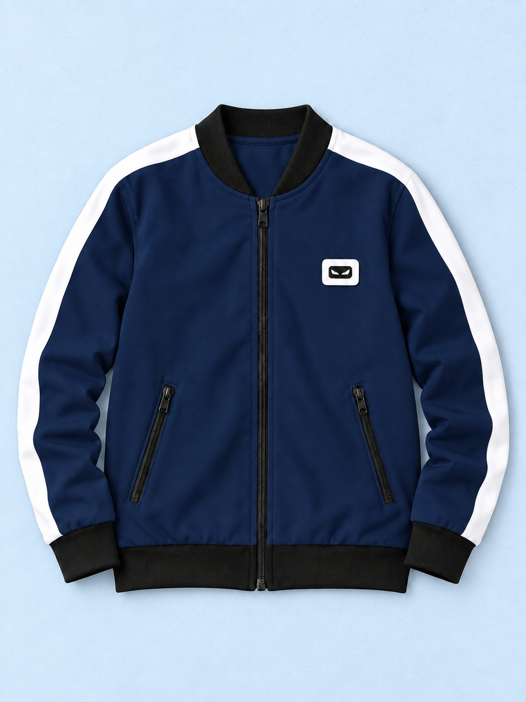 ZYRONA Boys Full-Zip Lightweight Track Jacket with High Collar