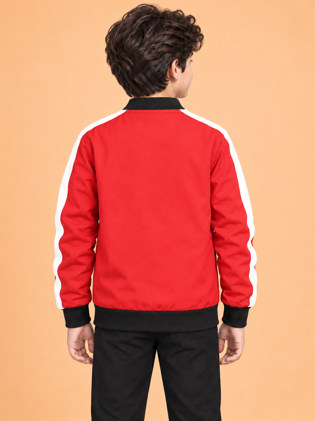 ZYRONA Boys Full-Zip Lightweight Track Jacket with High Collar
